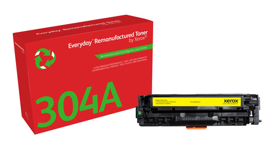 Everyday ™ Yellow Toner by Xerox compatible with HP 304A (CC532A/ CRG-118Y/ GPR-44Y), Standard capacity