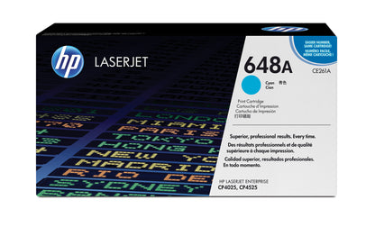 HP 648A Cyan Original LaserJet Toner Cartridge