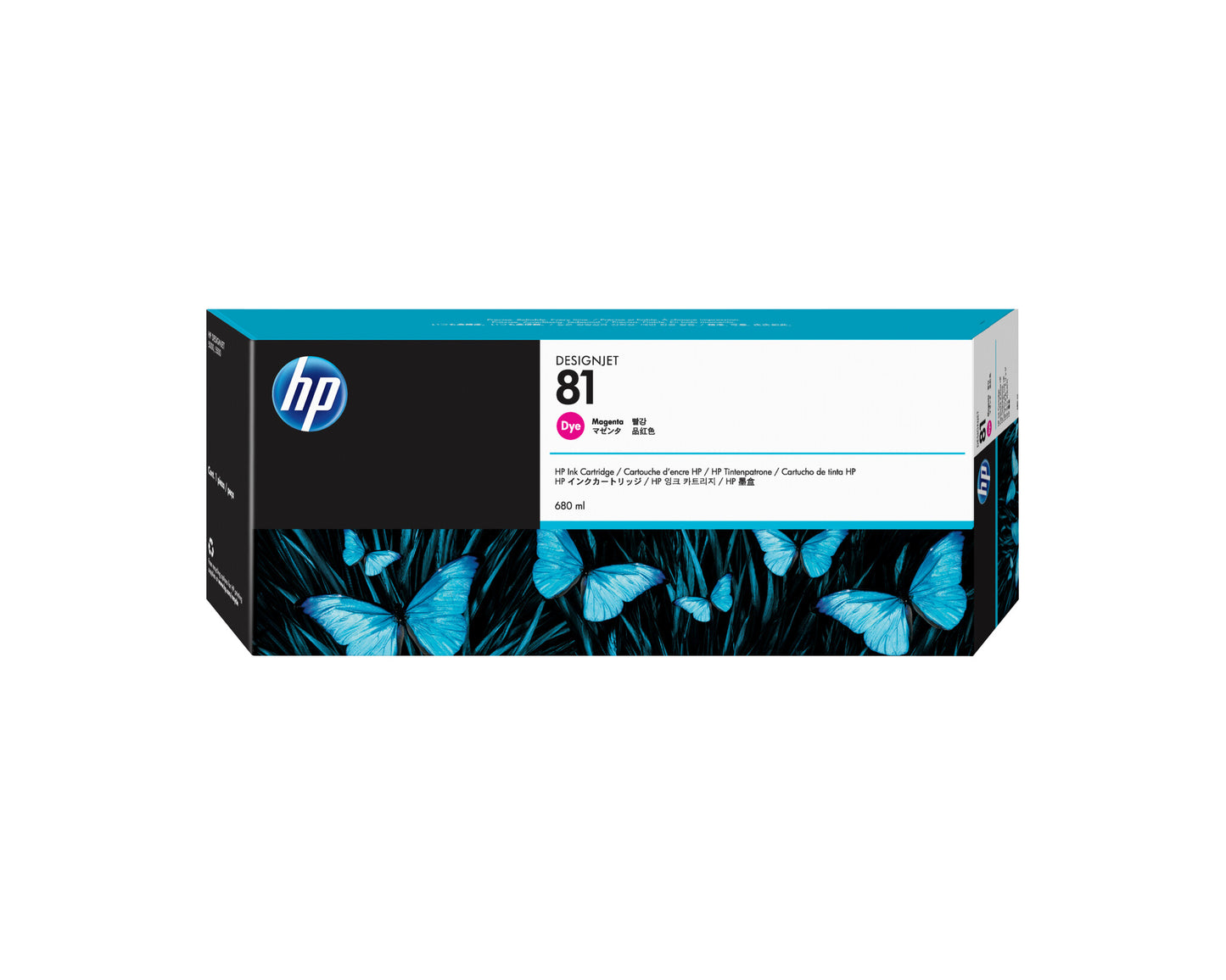 HP 81 680-ml Magenta Dye Ink Cartridge