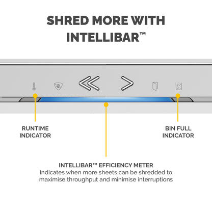Fellowes LX Series Paper Shredder LX221 20 Sheet Micro Cut Shredder with 30 Litre Pull Out Bin Superior Security P5 White