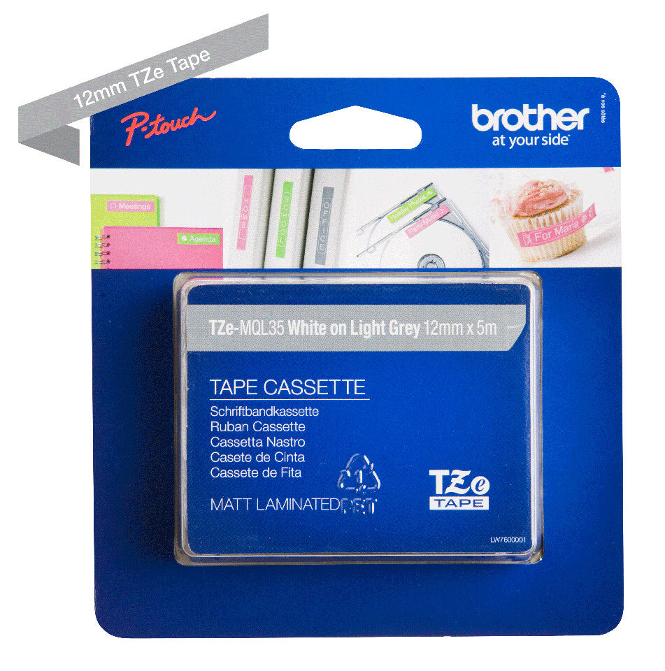 Brother TZE-MQL35 label-making tape