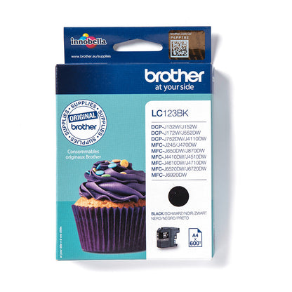 Brother LC123BK ink cartridge 1 pc(s) Original Black