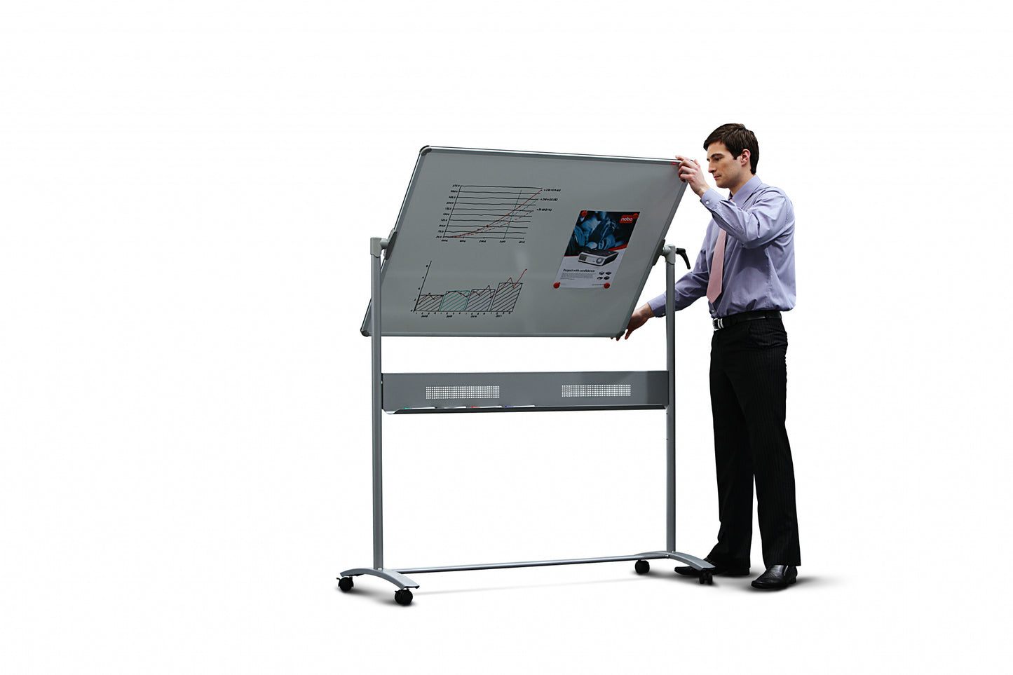 Nobo Impression Pro Enamel Magnetic Mobile Whiteboard 1500x1200mm