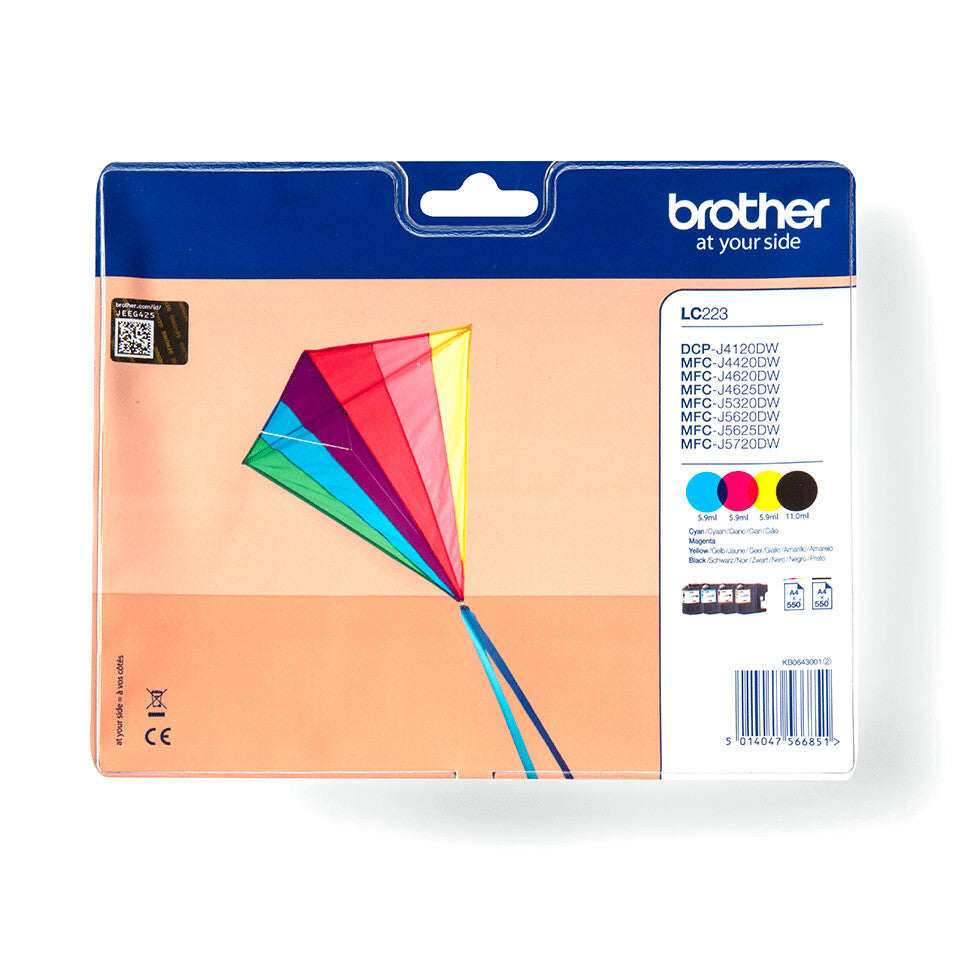 Brother Genuine LC223VALBP Ink Cartridge Multipack