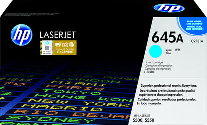 HP 645A Cyan Original LaserJet Toner Cartridge