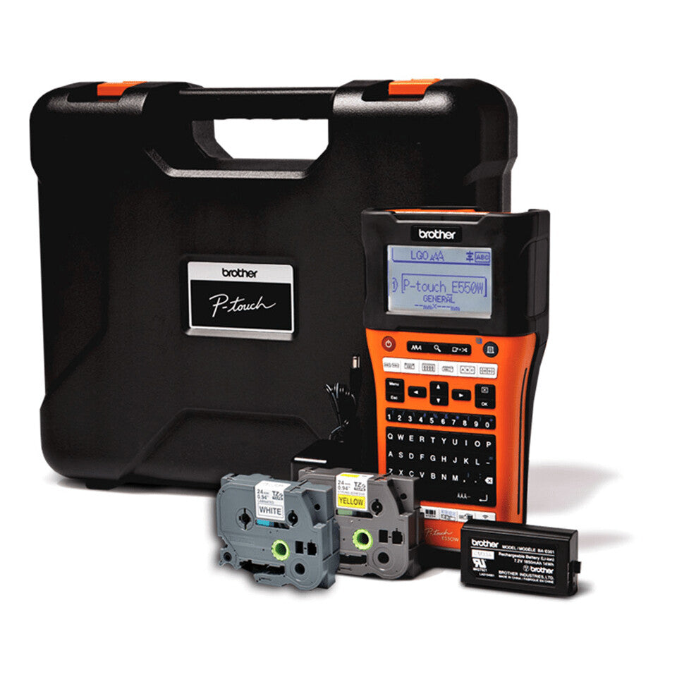 Brother PT-E550WVP label printer 180 x 180 DPI 30 mm/sec Wired & Wireless HSE/TZe Wi-Fi QWERTY
