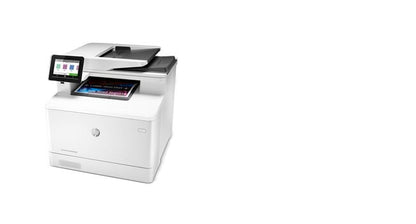 HP Color LaserJet Pro MFP M479fnw, Print, copy, scan, fax, email, Scan to email/PDF; 50-sheet uncurled ADF