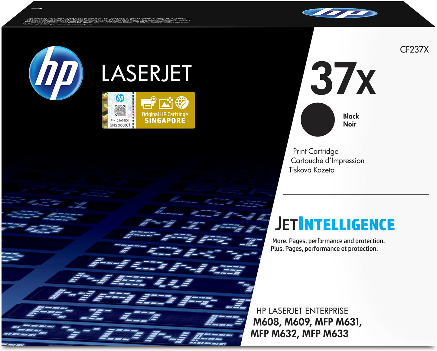 HP 37X High Yield Black Original LaserJet Toner Cartridge