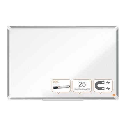 Nobo Premium Plus Enamel Magnetic Whiteboard 900x600mm