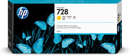 HP 728 300-ml Yellow DesignJet Ink Cartridge