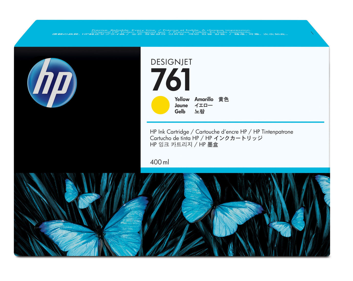 HP 761 400-ml Yellow DesignJet Ink Cartridge