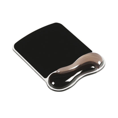 Kensington Duo Gel Mouse Pad with Integrated Wrist Support - Smoke/Black