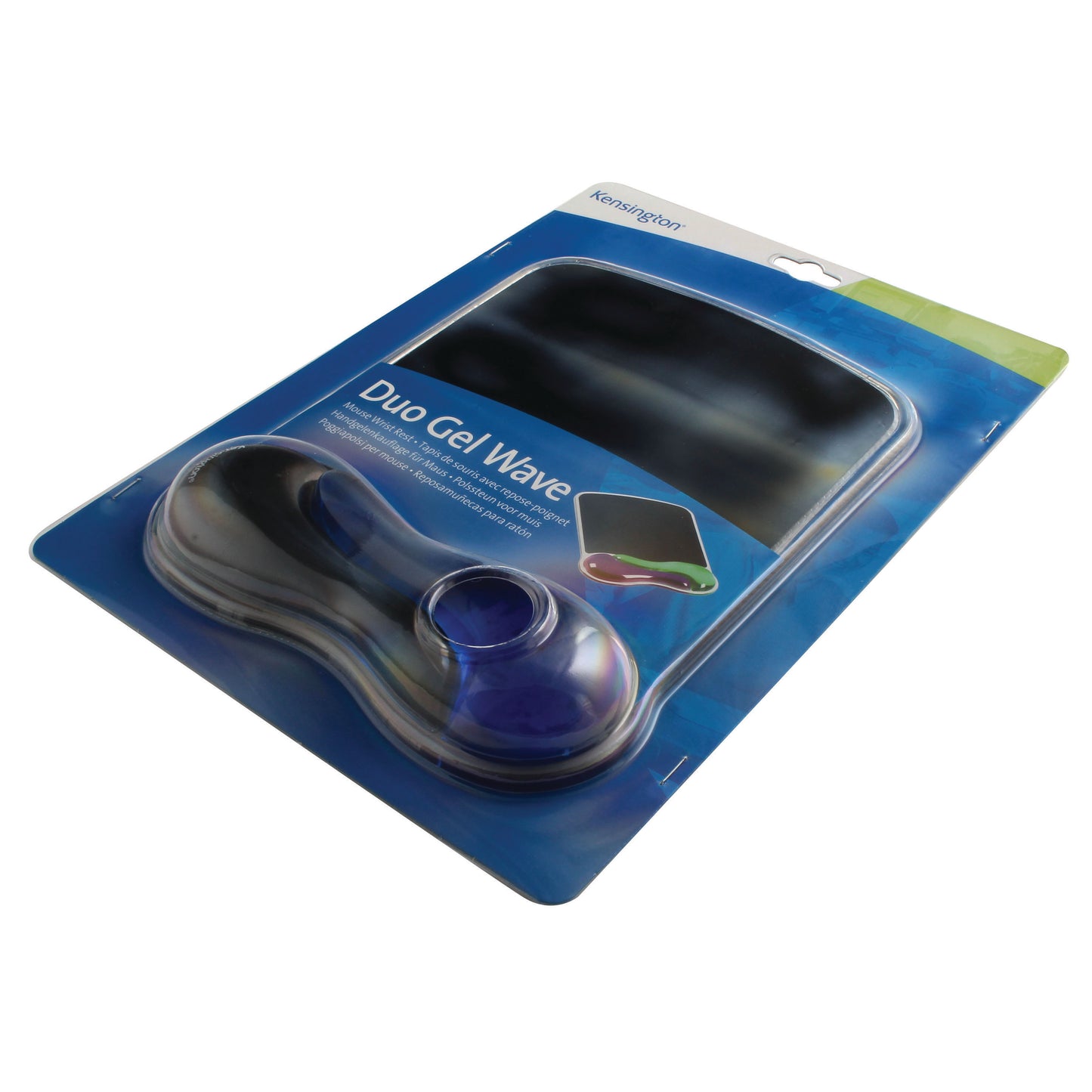 Kensington Duo Gel Mouse Pad with Integrated Wrist Support - Blue/Smoke