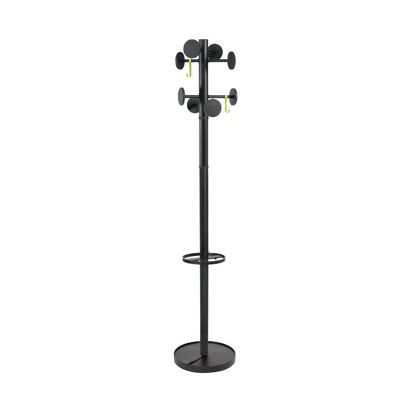 Alba Stan Coat Stand 350x350x1750mm Black PMSTAN3N