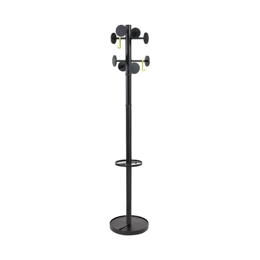 Alba Stan Coat Stand 350x350x1750mm Black PMSTAN3N