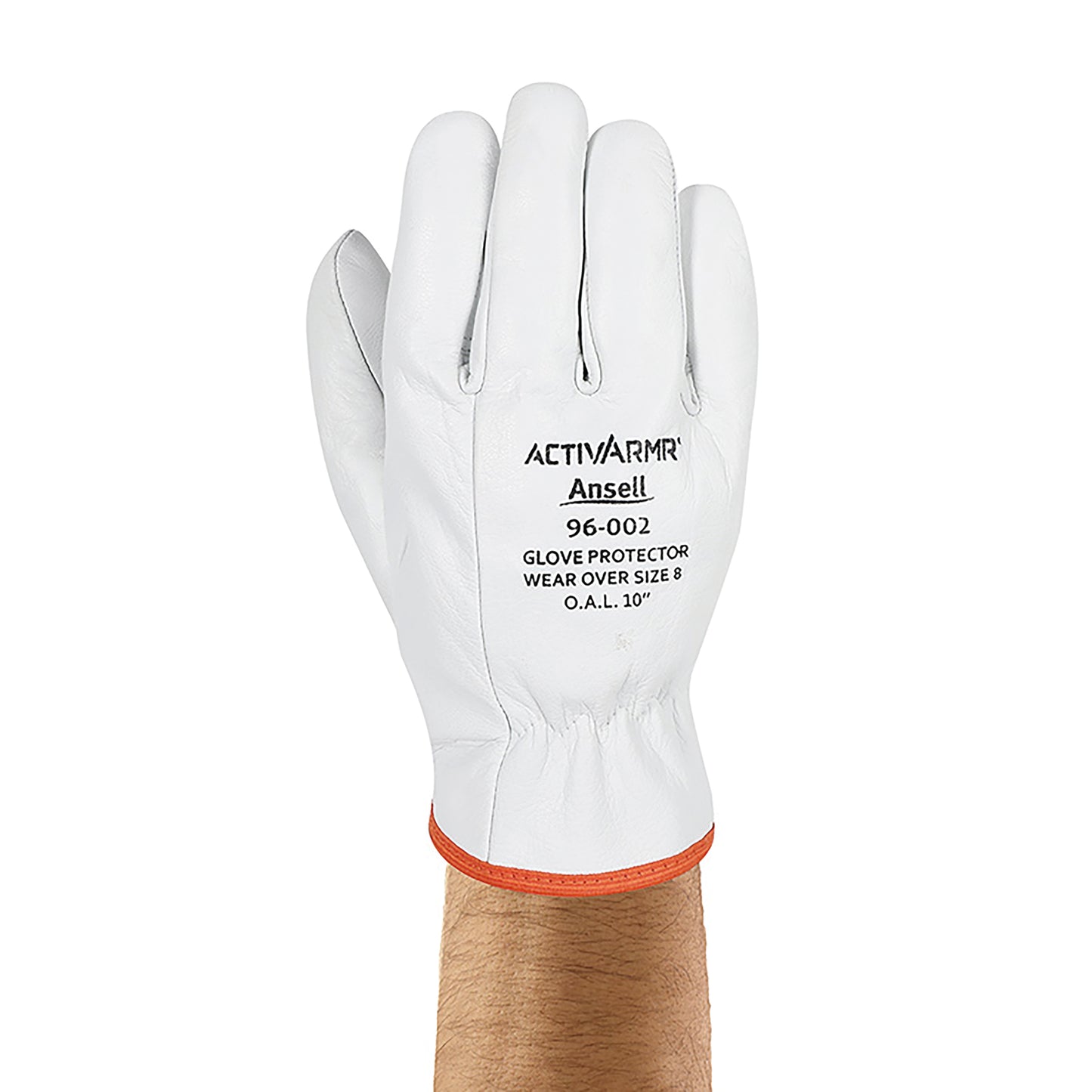 Ansell Low Voltage Leather Premium Goat Skin Glove Protector White XL