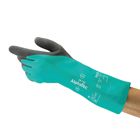 Ansell Alphatec 58-735 Cut Resistant Gloves (Pack of 6) Green L