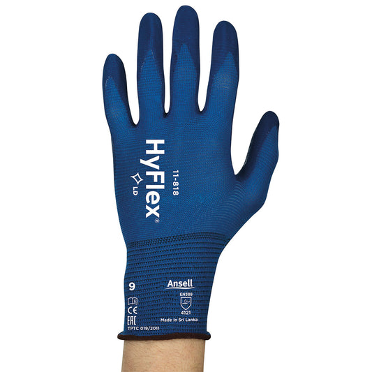 Ansell Hyflex Gloves 1 Pair Blue L