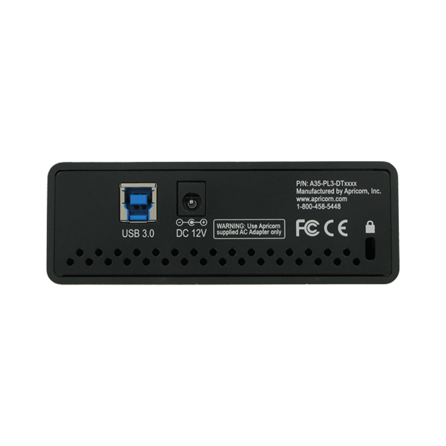Apricorn Aegis Padlock DT 256-Bit AES-XTS Encryption External Hard Drive 2TB ADT3PL256F2000EM