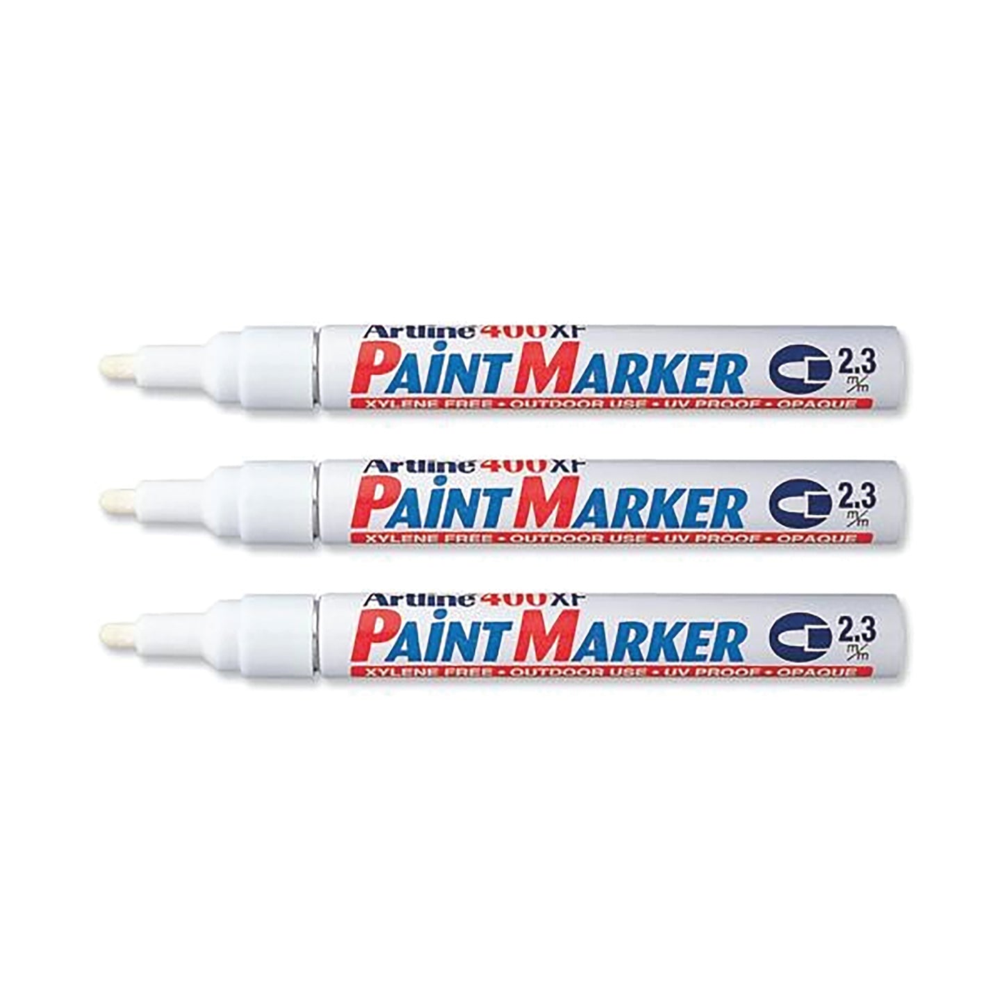 Artline 400 Bullet Tip Paint Marker Medium White (Pack of 12) A400