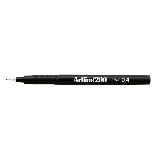 Artline 200 Fineliner Pen Fine Black (Pack of 12) A2001