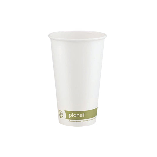 Planet 16oz Single Wall Plastic-Free Hot Cup (Pack of 50) PFHCSW16