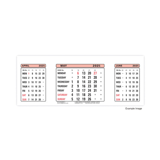 At-A-Glance Calendar Refill 2025 3SR25