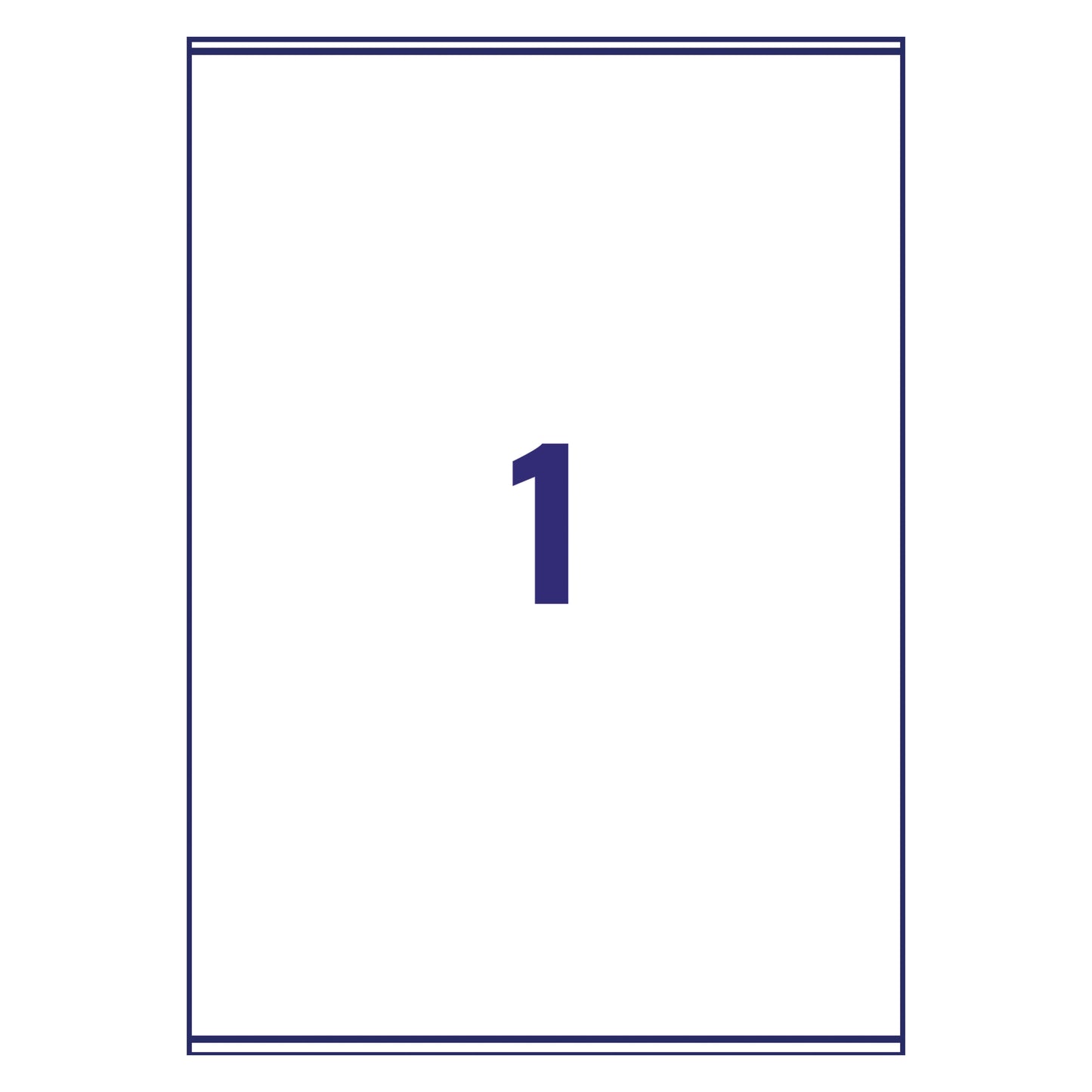 Avery Laser Parcel Label 1 Per Sheet Clear (Pack of 25) L7567-25