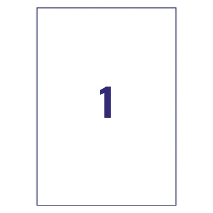 Avery Ultra Resistant Labels 210x297mm (Pack of 20) B4775-20