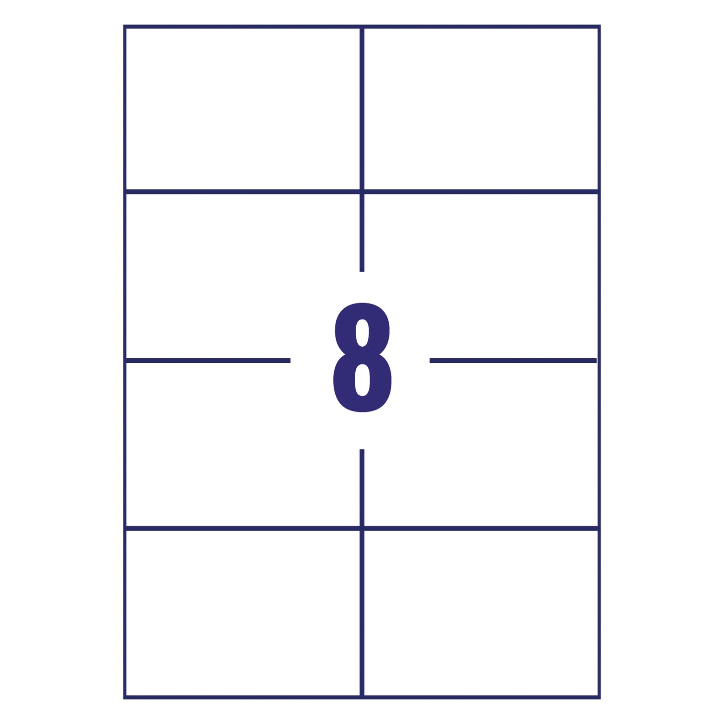 Avery Ultragrip Multi Labels 105x74mm 8 Per Sheet White (Pack of 800) DPS08-100