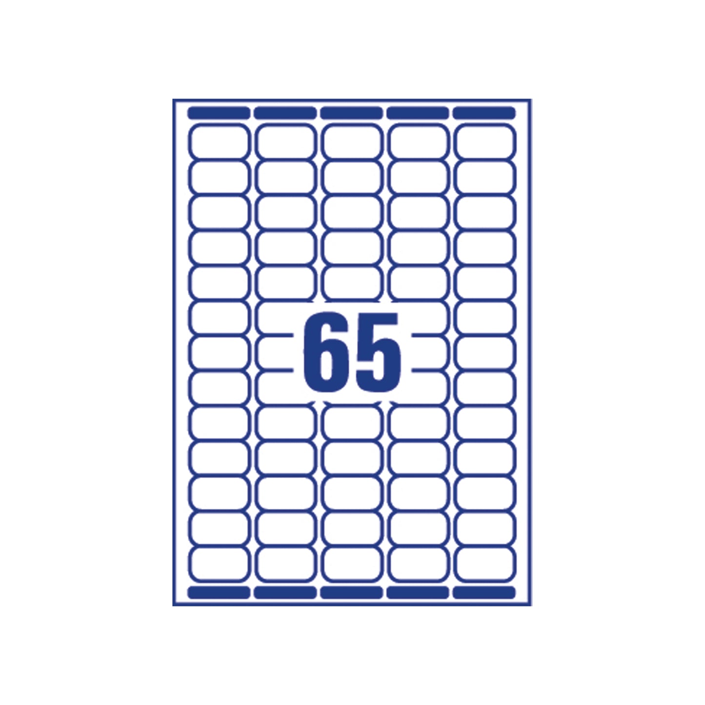 Avery Laser Labels 38.1 x 21.2mm White (Pack of 1625) L7651-25