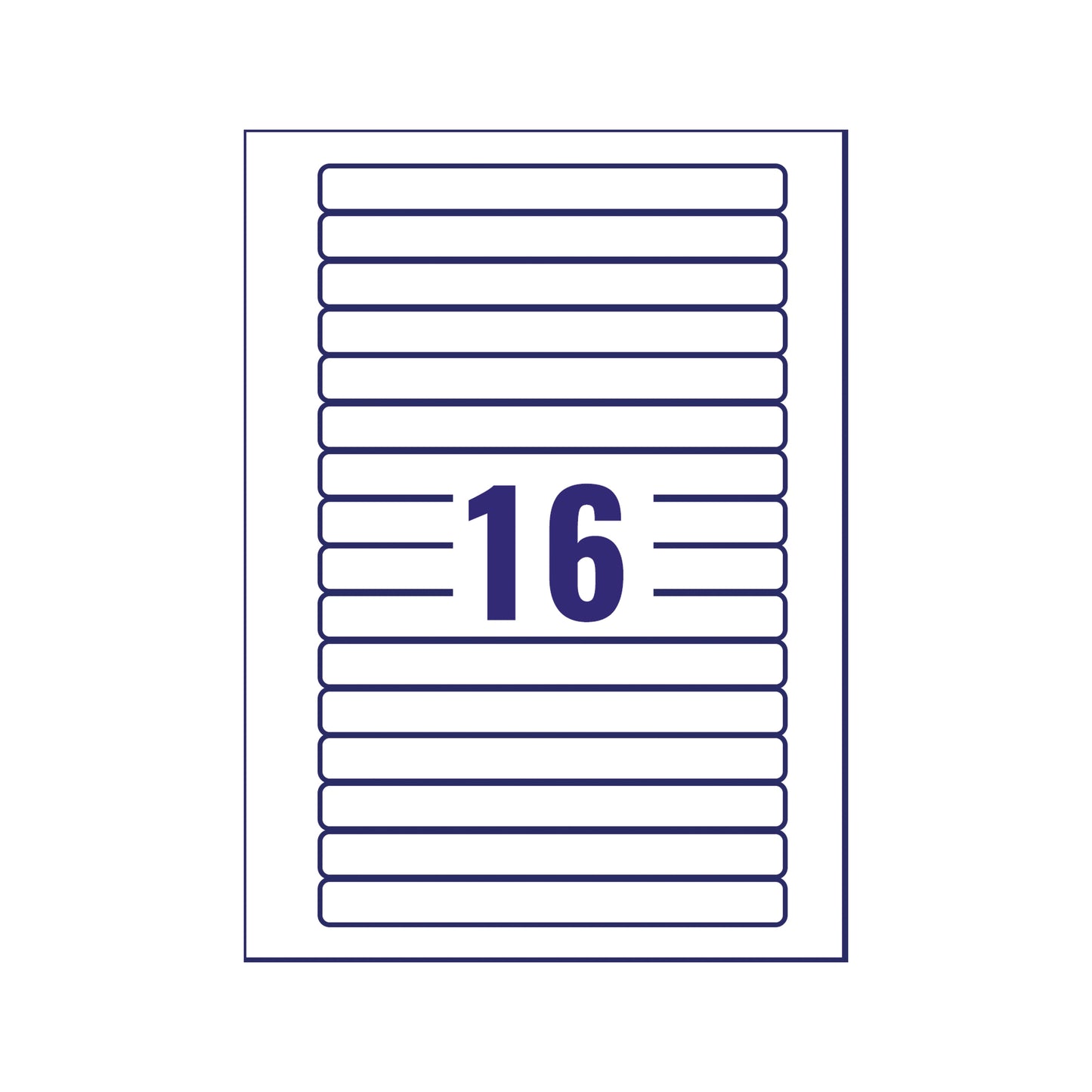 Avery Video Spine Label 145x17mm 16 Per Sheet Wht(Pack of 400)L7674-25