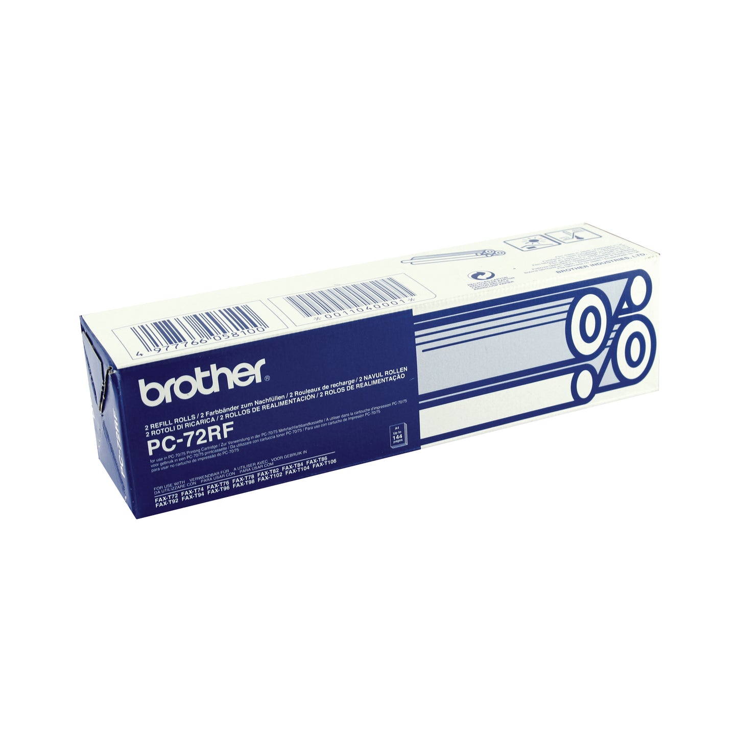 Brother PC-72RF fax supply Fax ribbon 144 pages Black 2 pc(s)