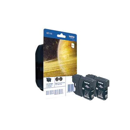 Brother LC1100BK Inkjet Cartridge Twinpack Black LC1100BKBP2