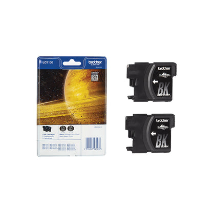 Brother LC1100BK Inkjet Cartridge Twinpack Black LC1100BKBP2