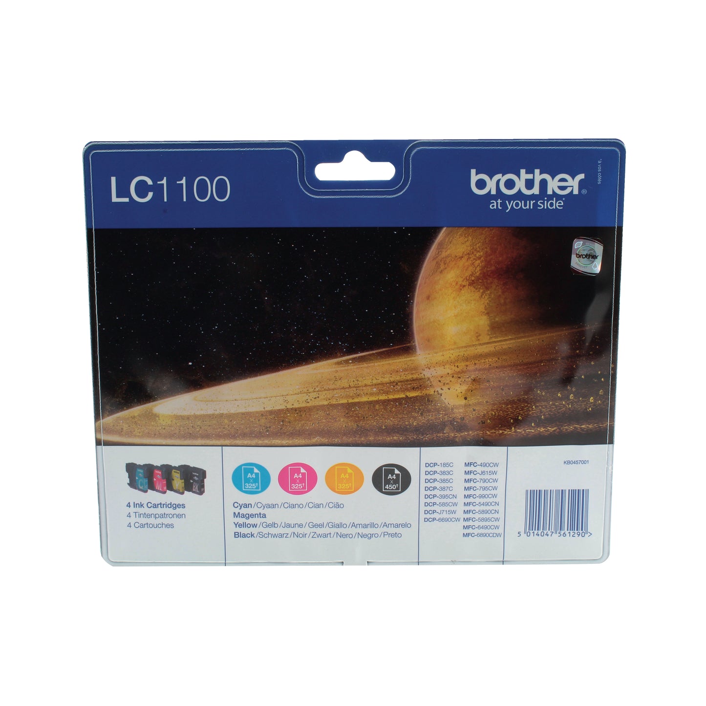 Brother LC1100VALBP ink cartridge 4 pc(s) Original Black, Cyan, Magenta, Yellow