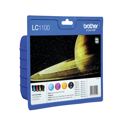 Brother LC1100VALBP ink cartridge 4 pc(s) Original Black, Cyan, Magenta, Yellow