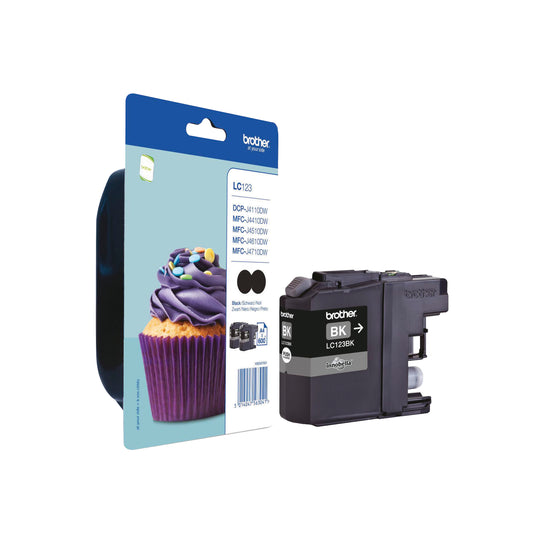 Brother LC123BK Inkjet Cartridge Twinpack Black LC123BKBP2