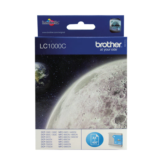 Brother LC1000C Inkjet Cartridge Cyan LC1000C