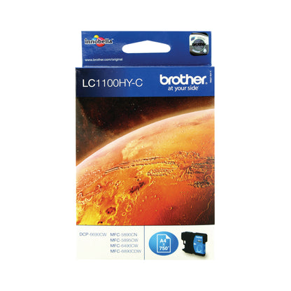 Brother LC1100HY-C Inkjet Cartridge High Yield Cyan LC1100HYC