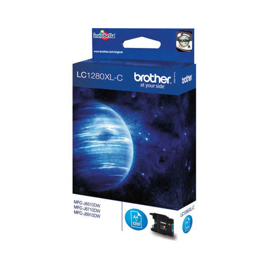 Brother LC1280XLC Inkjet Cartridge High Yield Cyan LC1280XLC