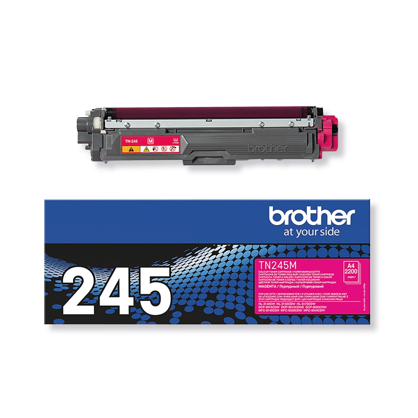 Brother TN-245M Toner Cartridge High Yield Magenta TN245M