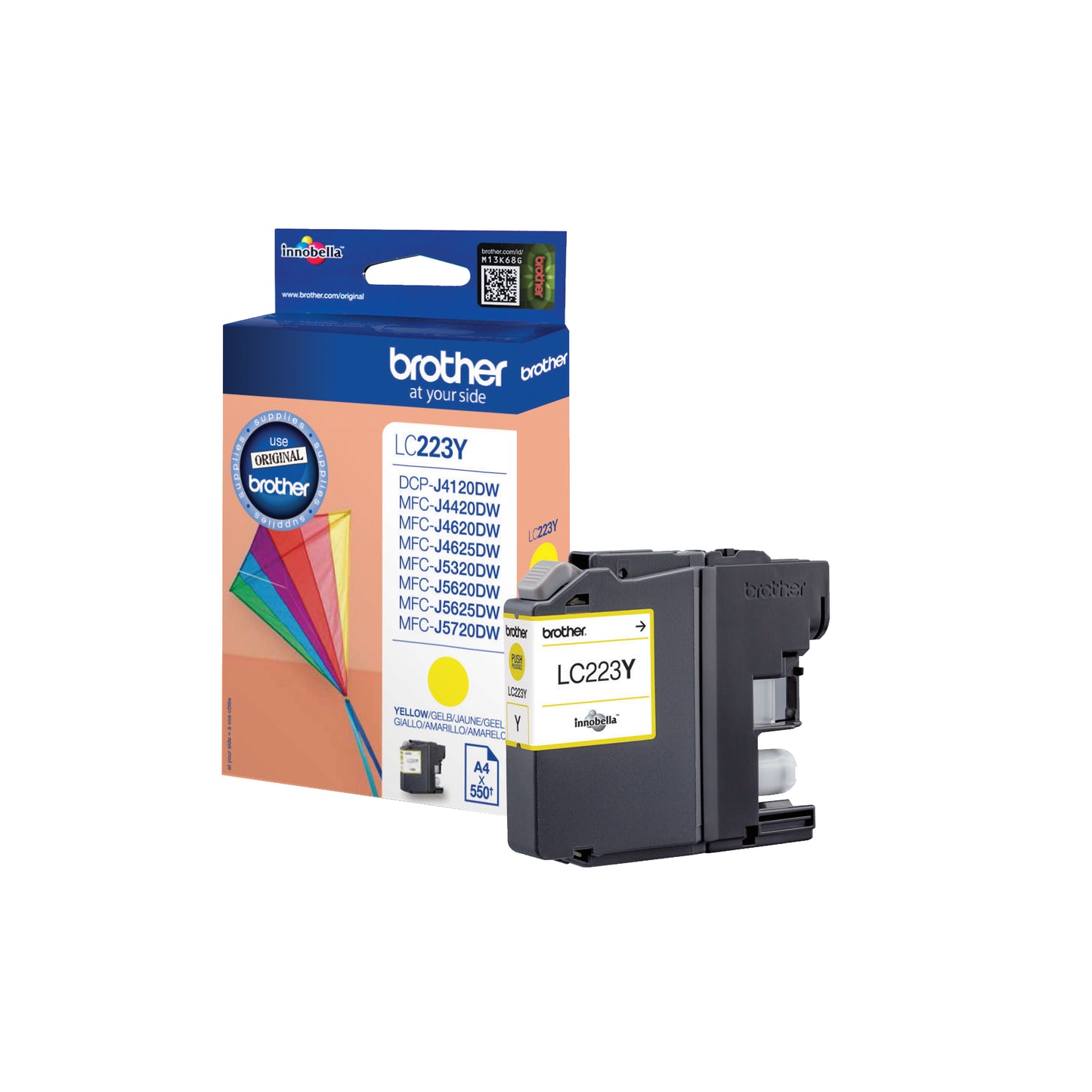 Brother LC223Y ink cartridge 1 pc(s) Original Yellow