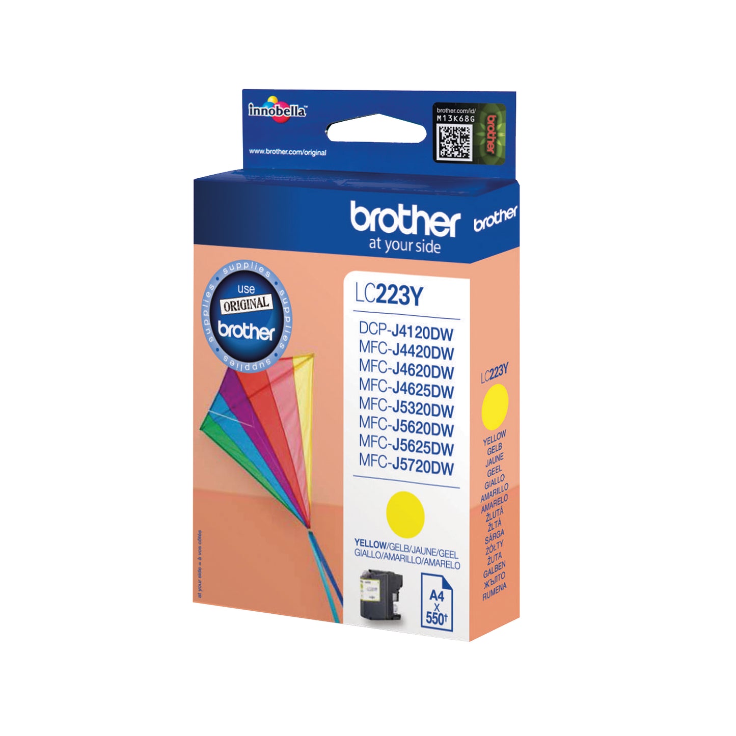 Brother LC223Y ink cartridge 1 pc(s) Original Yellow