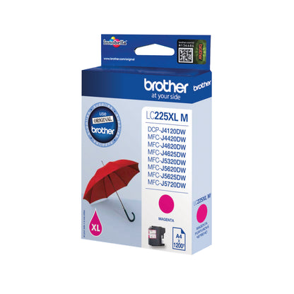 Brother LC225XLM Inkjet Cartridge High Yield Magenta LC225XLM