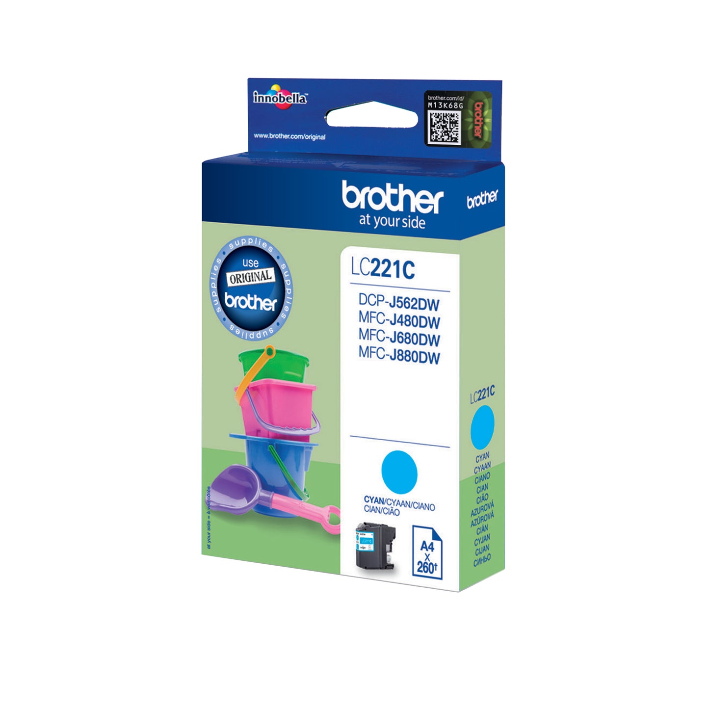 Brother LC221C Inkjet Cartridge Cyan LC221C