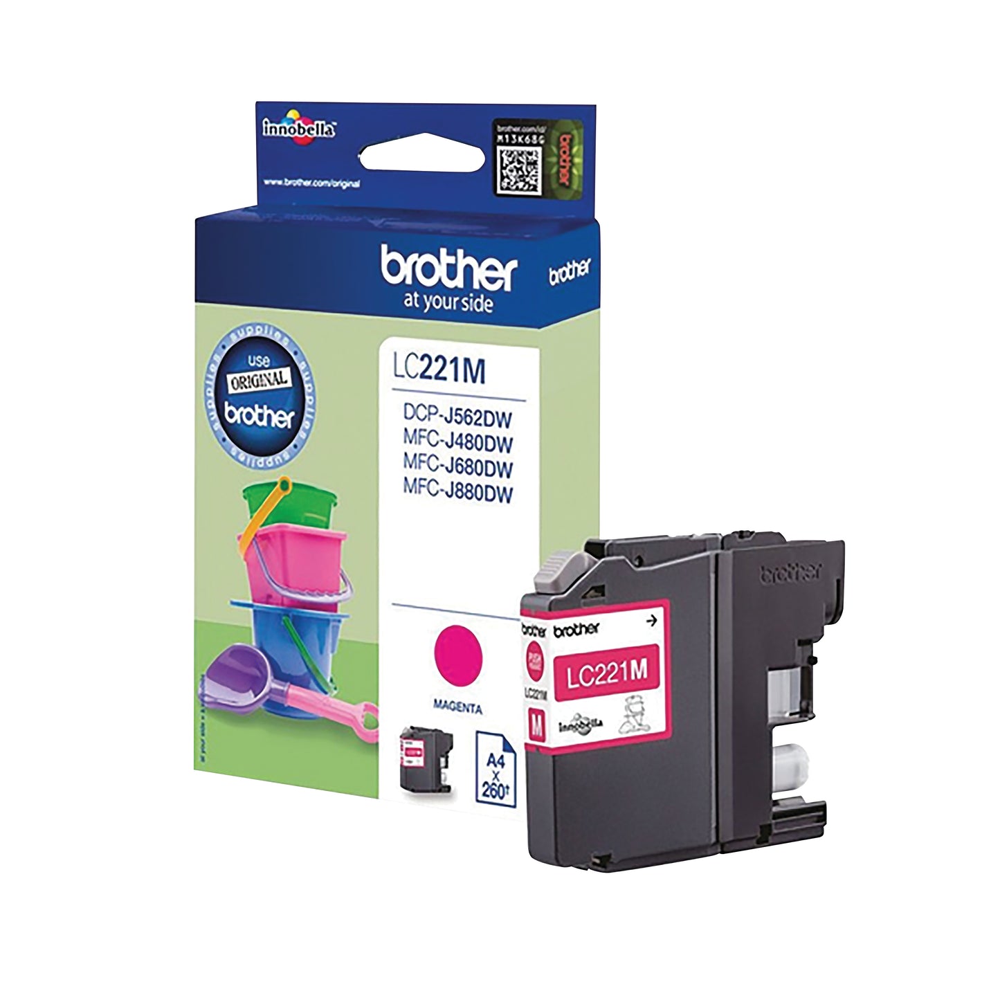 Brother LC221M Inkjet Cartridge Magenta LC221M