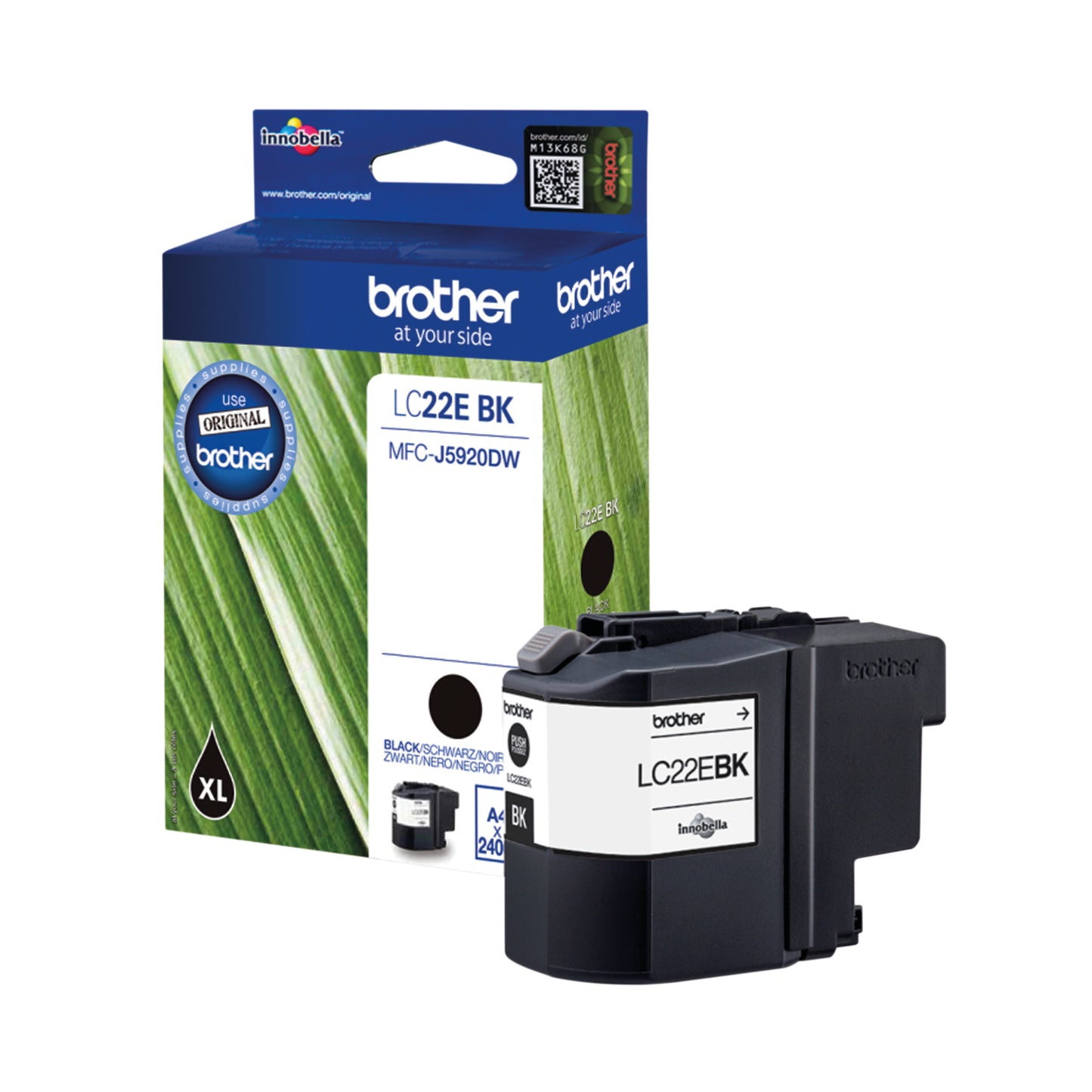 Brother LC22EBK ink cartridge 1 pc(s) Original Black