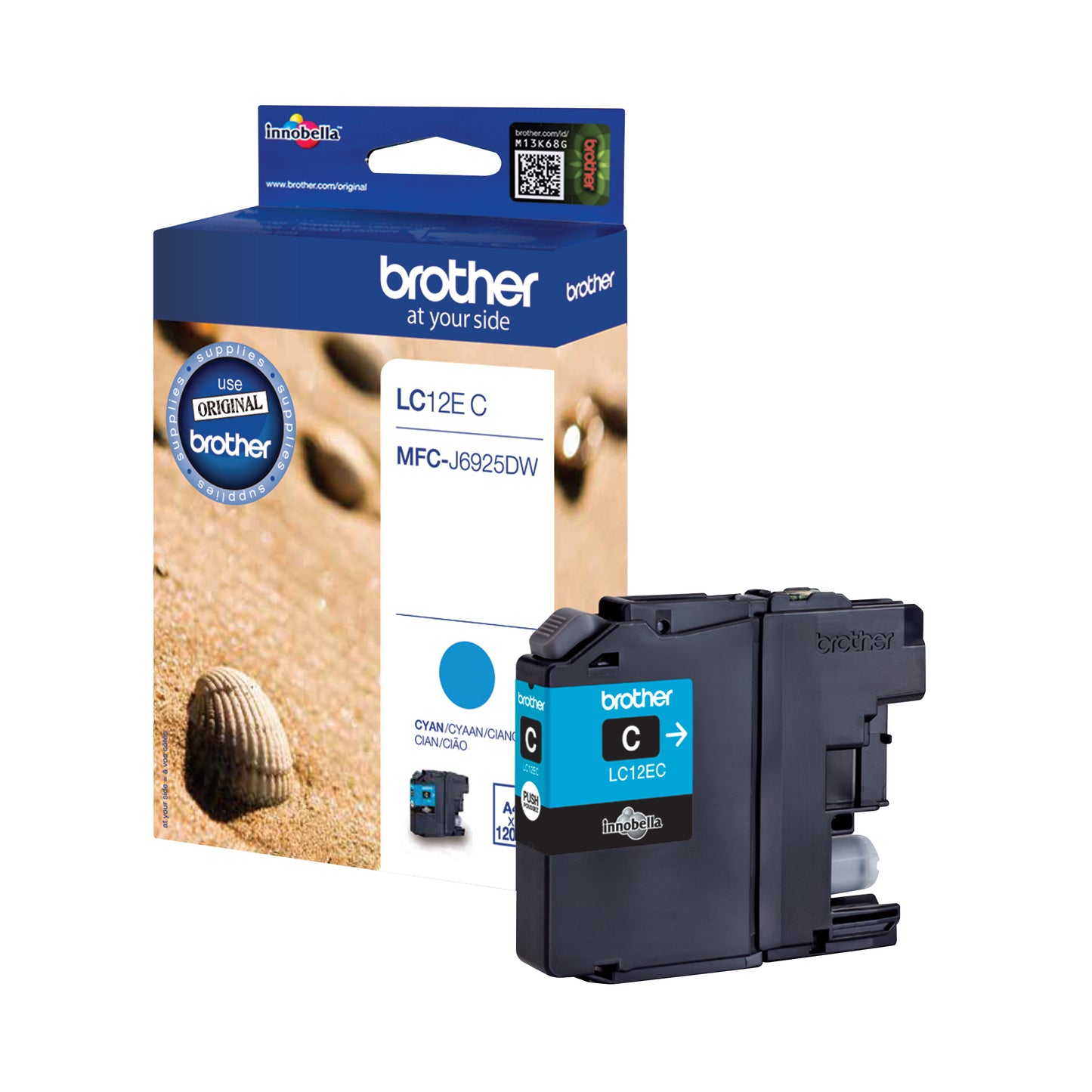 Brother LC12EC ink cartridge 1 pc(s) Original Cyan