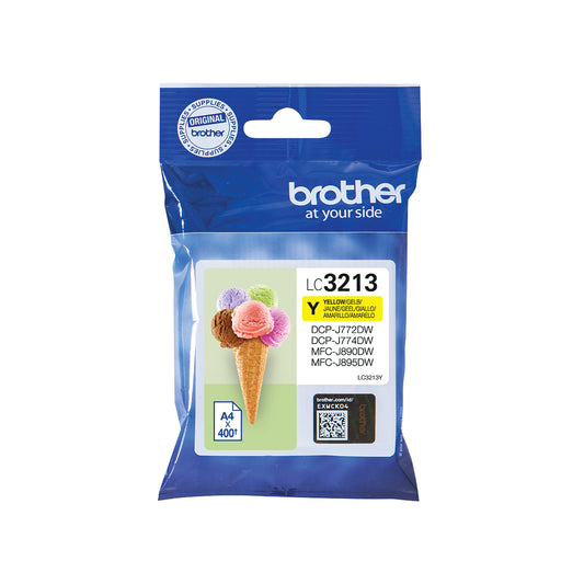 Brother LC3213Y Inkjet Cartridge High Yield Yellow LC3213Y